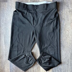 Rawlings Adult Baseball Pants XL Black Athletic Baseball Uniform Pants